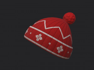 knitted hat Modelo 3D