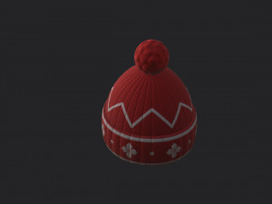 knitted hat Modelo 3D