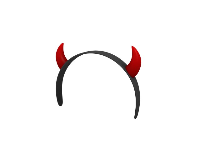 devil headband Modelo 3D .c4d .max .obj .3ds .fbx .stl .blend 