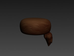 coonskin cap 3D Model
