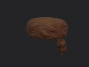 coonskin cap 3D Model