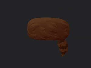 coonskin cap 3D Model
