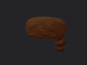 coonskin cap 3D Model