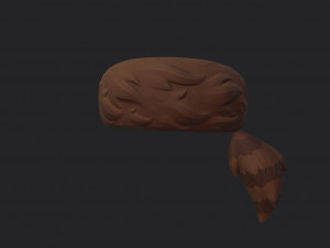 coonskin cap 3D Model