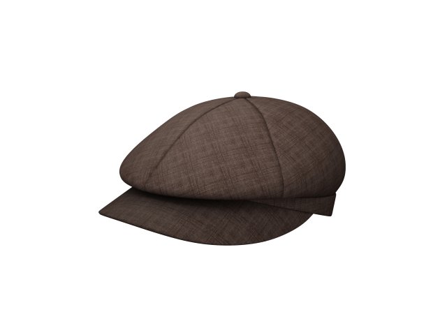 gatsby cap Modèle 3D .c4d .max .obj .3ds .fbx .stl .blend 