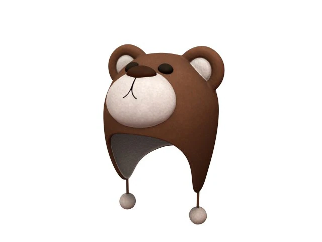 भालू की टोपी 3D मॉडल .c4d .max .obj .3ds .fbx .stl .blend 