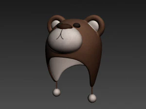 भालू की टोपी 3D मॉडल