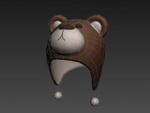 भालू की टोपी 3D मॉडल