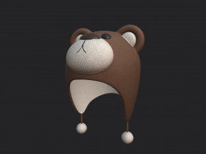 bear hat 3Dモデル