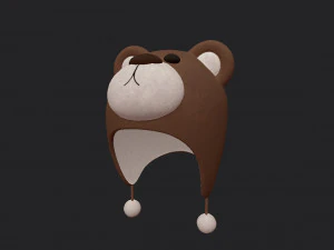 भालू की टोपी 3D मॉडल