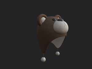bear hat 3Dモデル