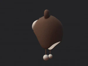 भालू की टोपी 3D मॉडल