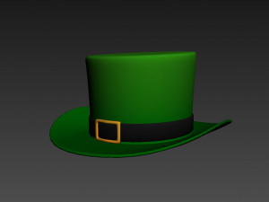 green hat Modello 3D