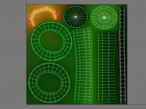 green hat Modello 3D