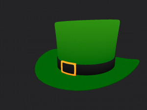 green hat Modello 3D