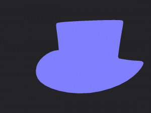 green hat Modello 3D