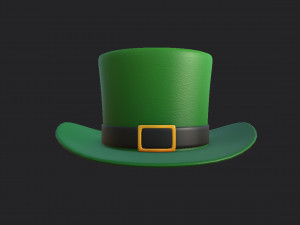 green hat Modello 3D