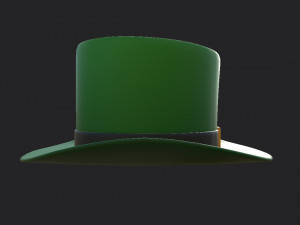 green hat Modello 3D