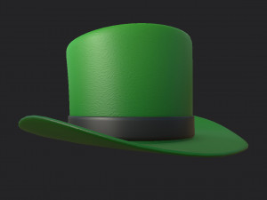 green hat Modello 3D