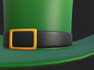 green hat Modello 3D