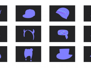 hats pack 5 3D Model