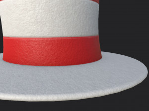 striped top hat 3D Model
