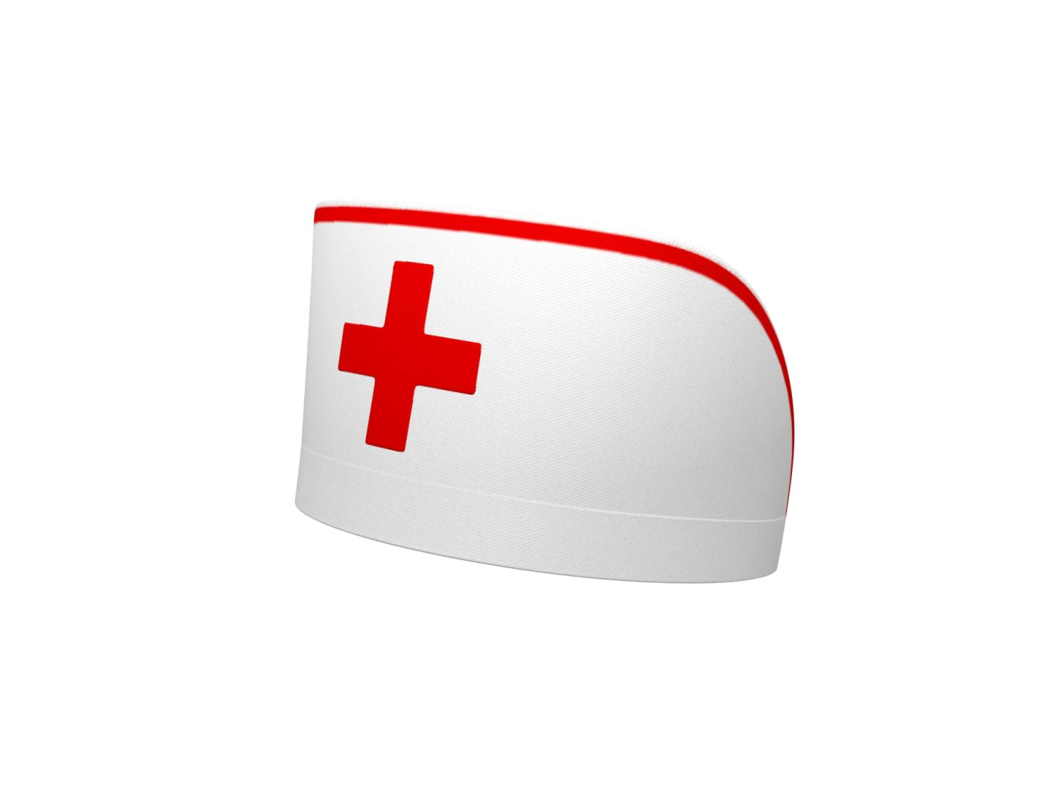 nurse hat 3D Model .c4d .max .obj .3ds .fbx .stl .blend 