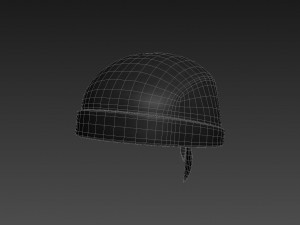 biker skull cap 3D Model