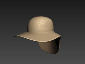fishing flap hat 3D Model