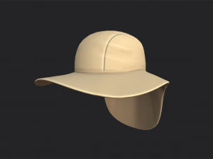 fishing flap hat 3D Model