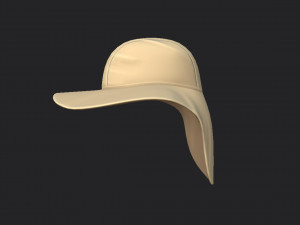 fishing flap hat 3D 모델