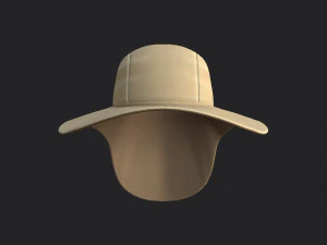 fishing flap hat 3D Model