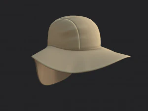 fishing flap hat 3D Model