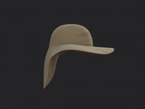 fishing flap hat 3D 모델