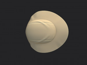 fishing flap hat 3D 모델