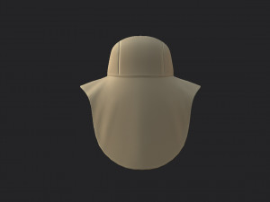 fishing flap hat 3D 모델
