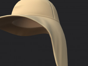 fishing flap hat 3D 모델