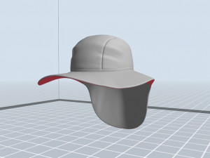 fishing flap hat 3D 모델