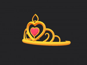 princess tiara Model 3D
