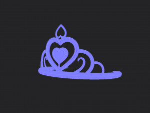 princess tiara Model 3D