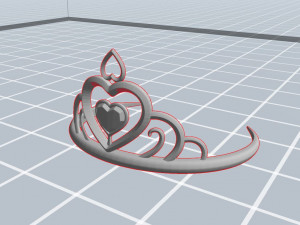 princess tiara Model 3D