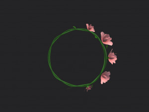 floral crown 3D Модель