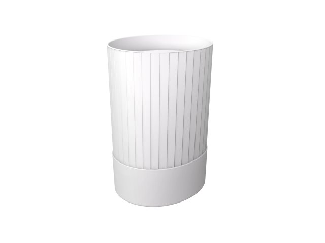 fluted chef hat 3D Model .c4d .max .obj .3ds .fbx .stl .blend 