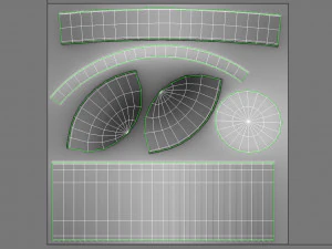 fluted chef hat 3D Model