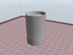 fluted chef hat 3D Model