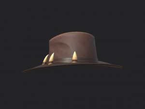 leather hat 3D Model