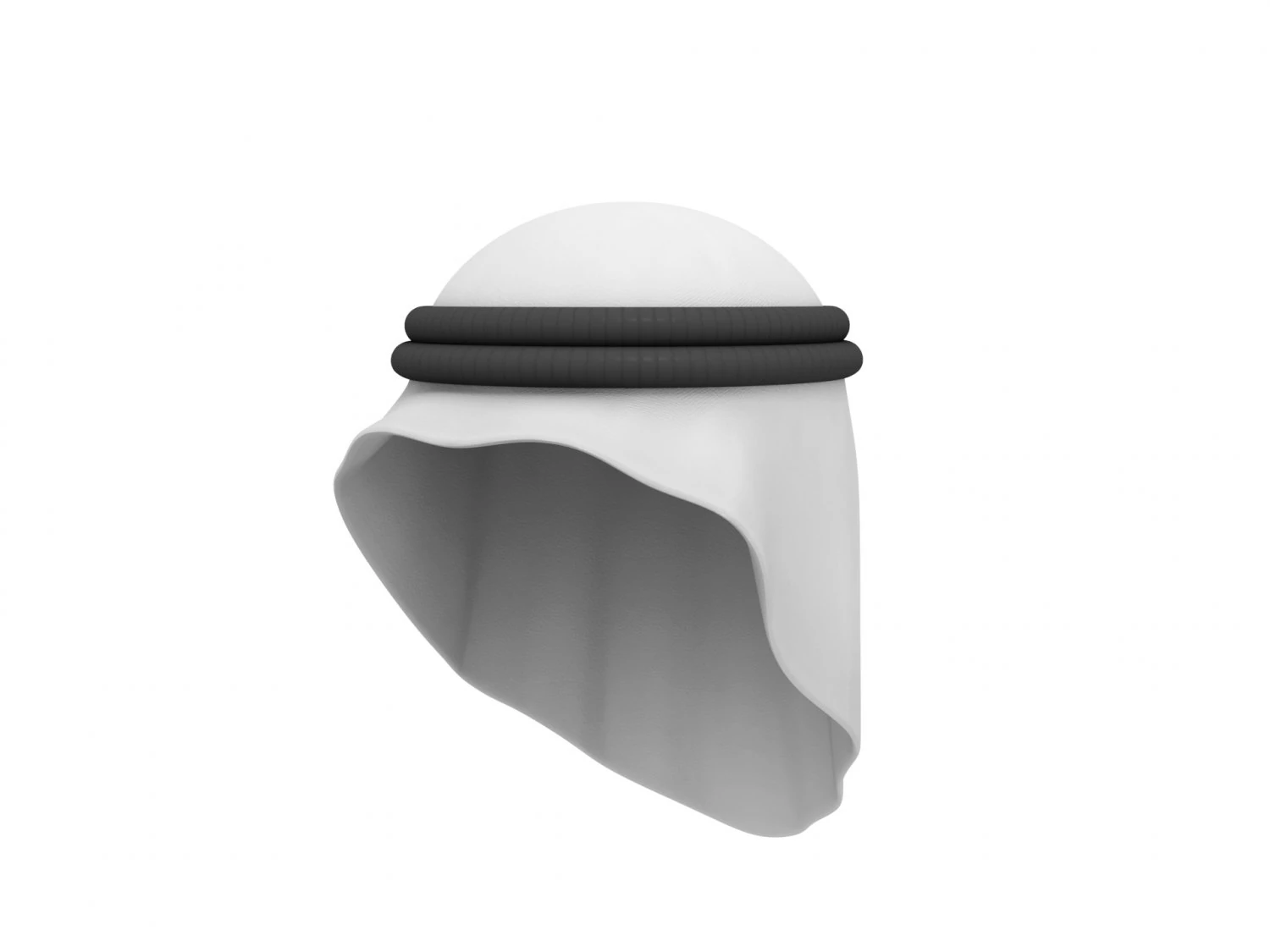 arab headdress 3D Model .c4d .max .obj .3ds .fbx .stl .blend 