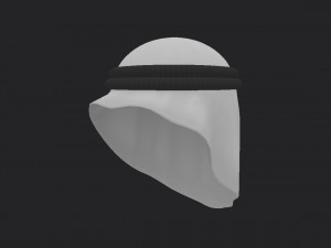arab headdress 3D 모델