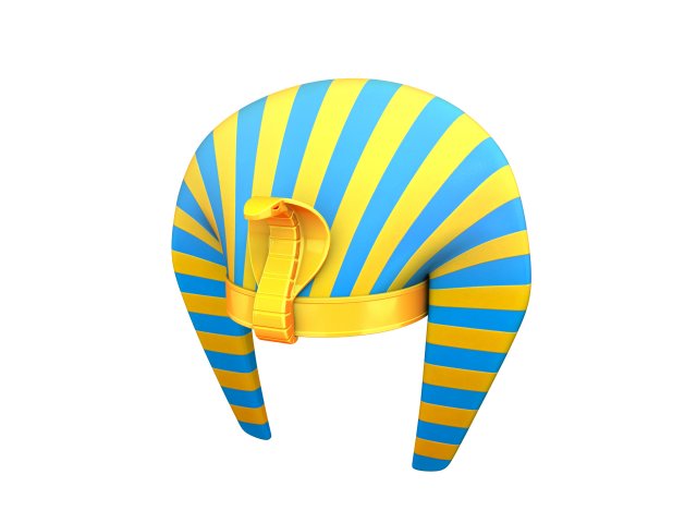 pharaoh hat 3D Model .c4d .max .obj .3ds .fbx .stl .blend 