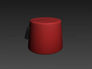 marokańska czapka z fezu Model 3D